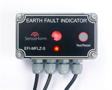 Reset push button 2. . Earth fault indicator yellow hager